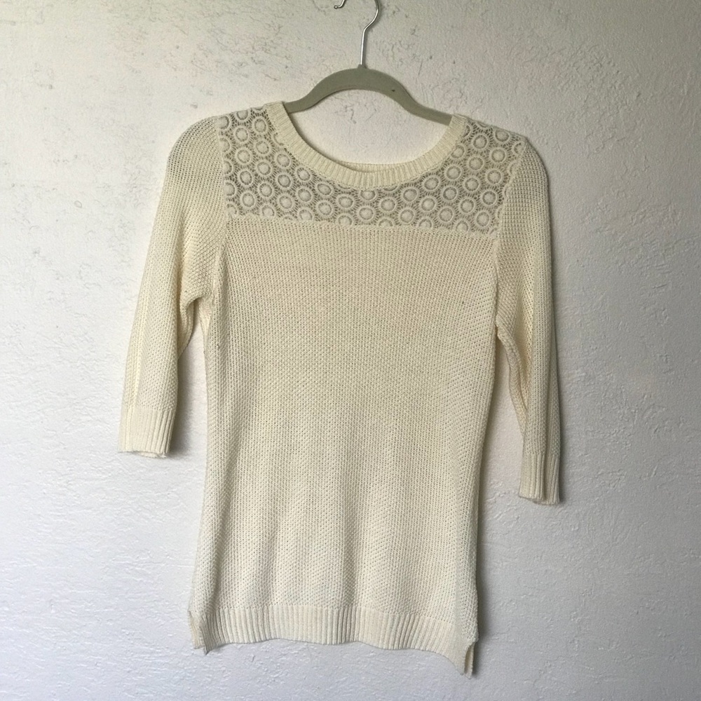 Cream top, in good condition